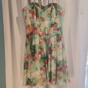 Guess Strapless Multicolor Dress